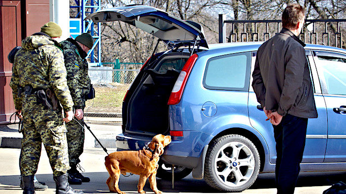 Ukrainian border guards
