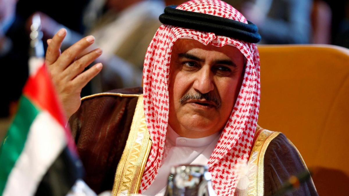 Bahrain's FM Khalid bin Ahmed Al Khalifa, Bahrain reopens embassy Damascus