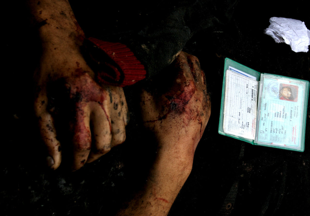 Click to enlarge cast lead gaza airstrike dead bodies