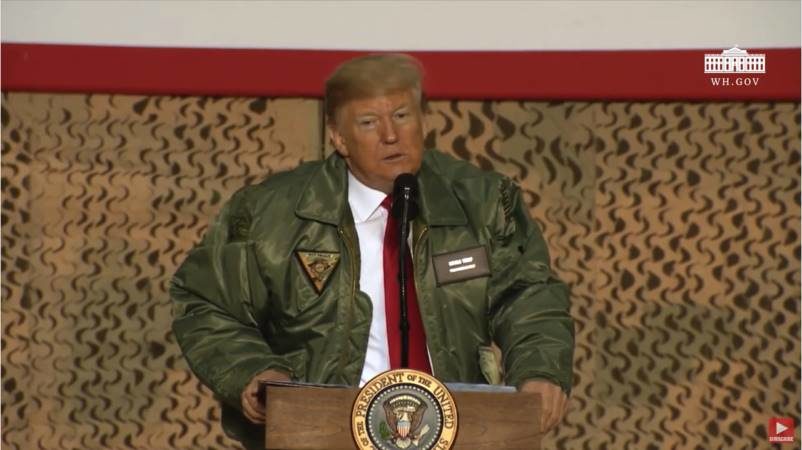 Click to enlarge trump iraq christmas visit