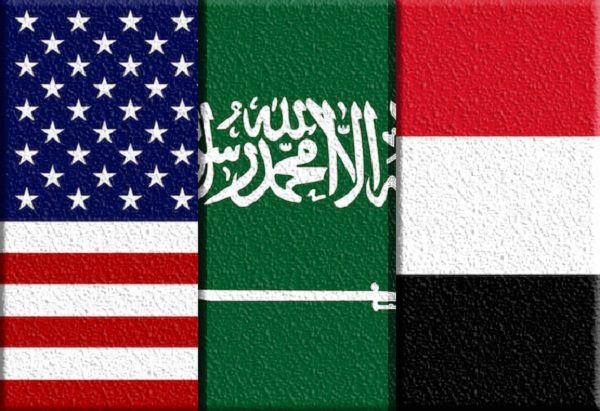 flags saudi america