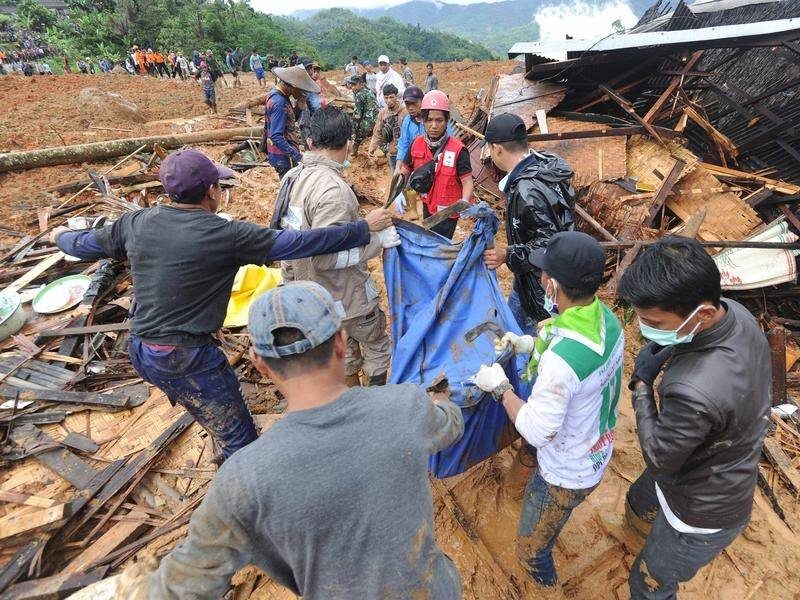 Rescuers are working against time to locate survivors of a landslide in West Java.