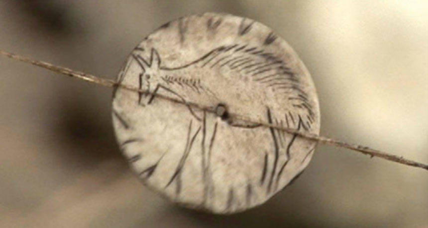 Click to enlarge ancient spinning disk