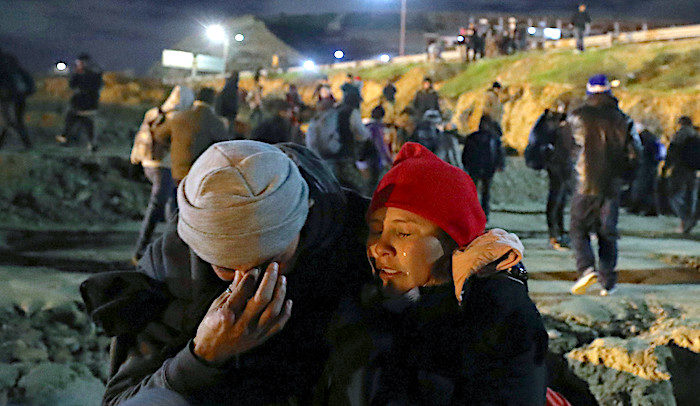 migrants teargassed