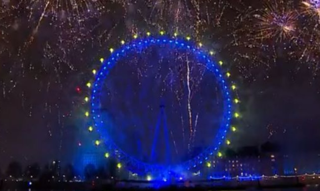 Click to enlarge London 2019 New Year fireworks
