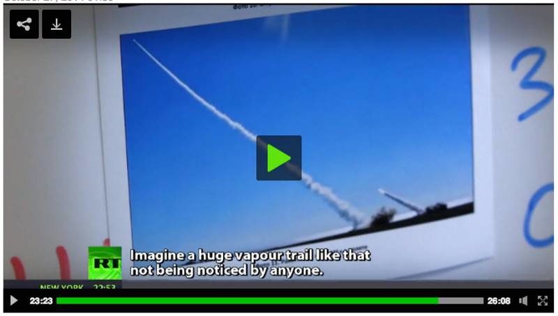 MH17 buk vapor trail