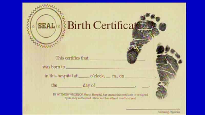 Click to enlarge Birth Certificate