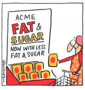 low fat low sugar cartoon