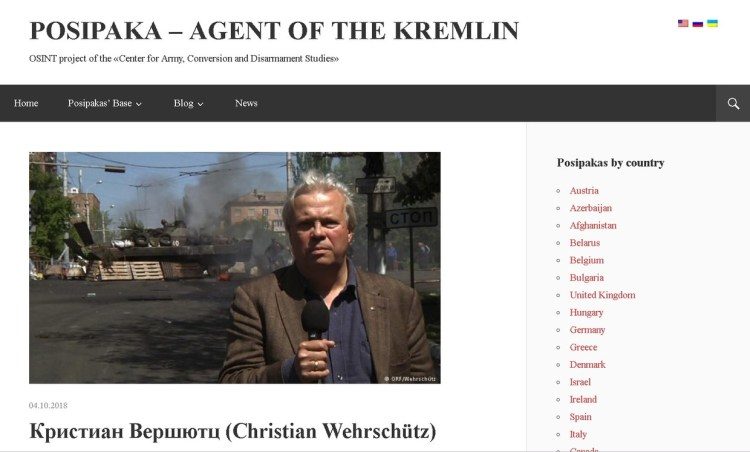 Click to enlarge Christian Wehrschütz included in Kiev list 'agents of Kremlin'