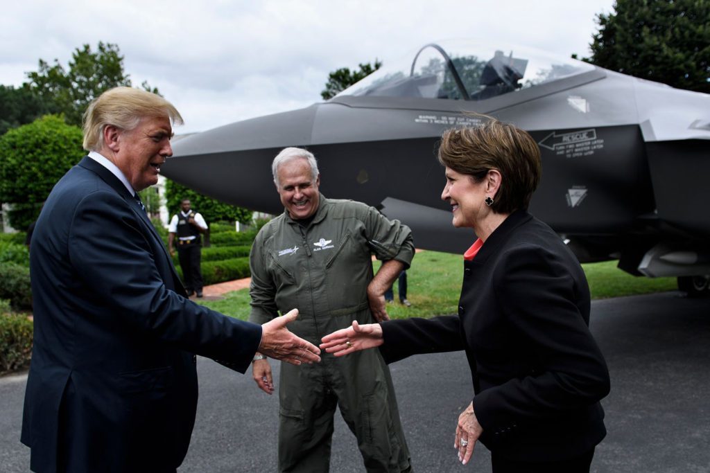 Click to enlarge Trump Lockheed Martin CEO Marillyn Hewson