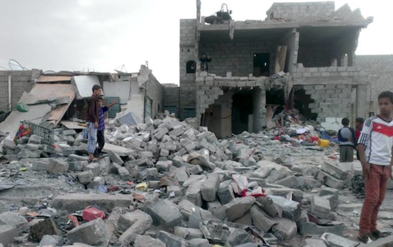 yemen bombing destruction