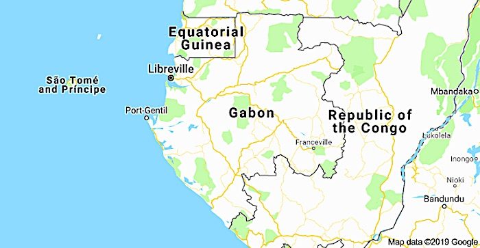 Map Gabon