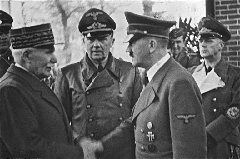 Marshal Pétain Adolf Hitler