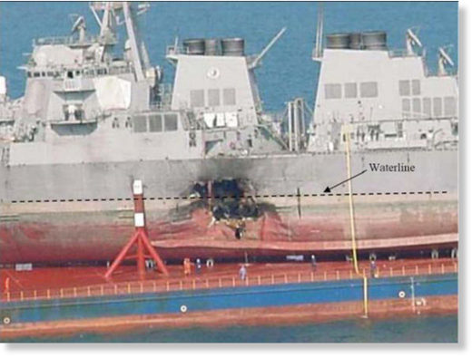 damage to USS Cole