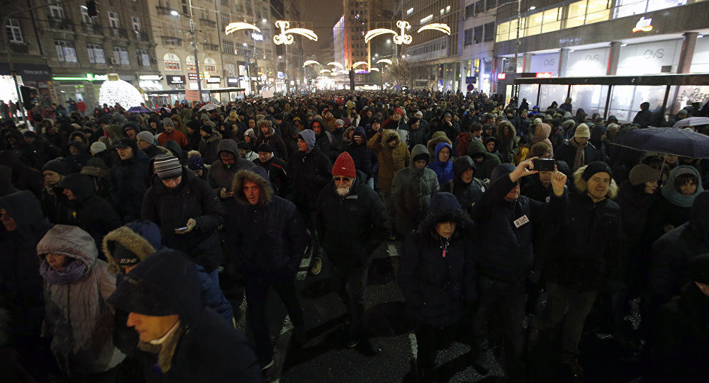 Serbia protest corruption president
