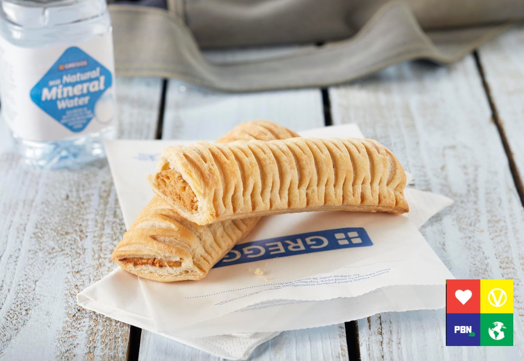 Click to enlarge greggs vegan sausage roll