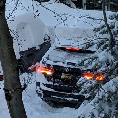 Click to enlarge Two feet (61 centimeters) of snow was reported at Mammoth Mountain