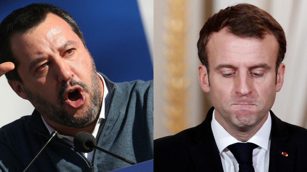 Click to enlarge salvini Macron