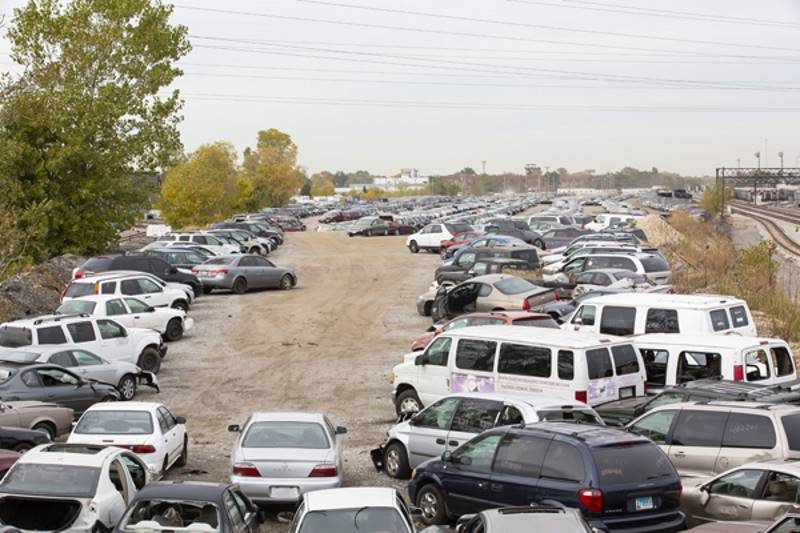 Click to enlarge Chicago Auto Pound impound lot