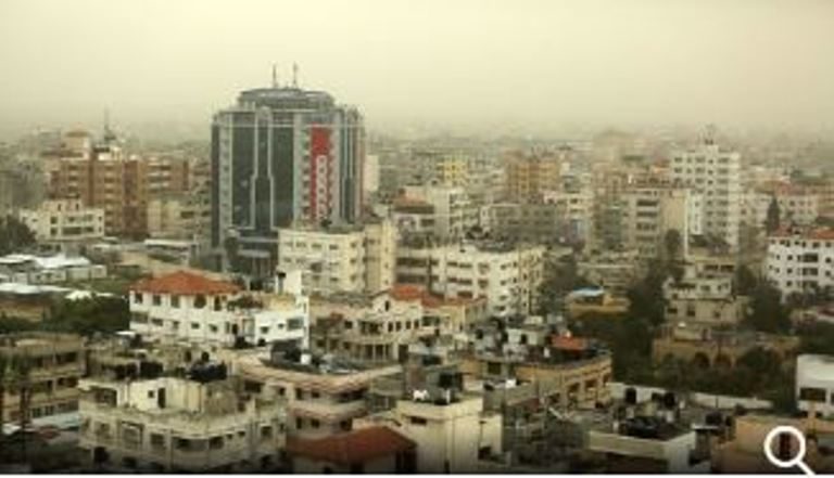 Click to enlarge Gaza dust storm