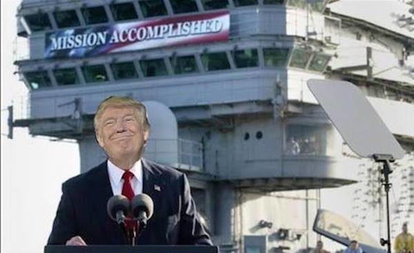 Trump mission accomplished