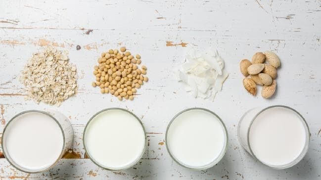 Click to enlarge nut milks soy almond coconut