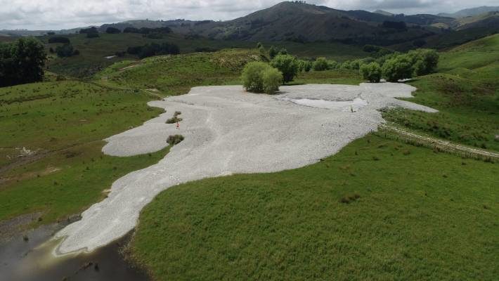 The mud volcano formed between two farms in the Waimata Valley, near Gisborne.