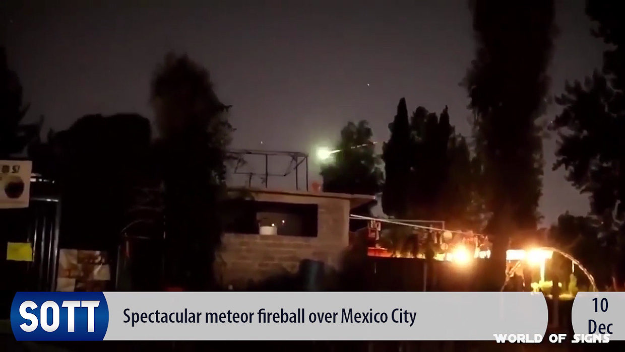 meteor Mexico city December 2018