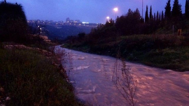 Strong currents in Jerusalem rivers