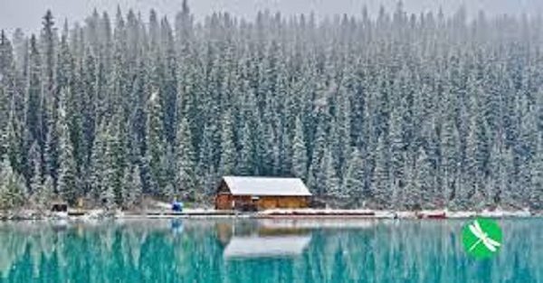 Cabin on lake
