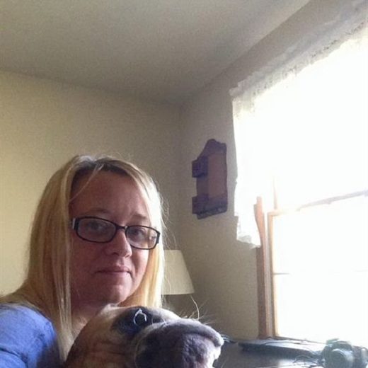 Click to enlarge Woman with dog