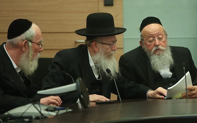 Click to enlarge Ultra-Orthodox United Torah Judaism party
