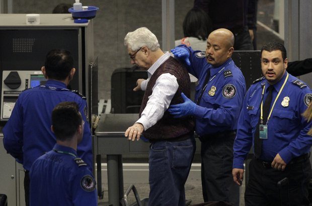 TSA groping traveler