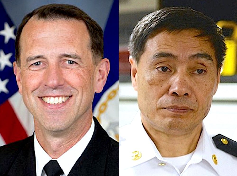 Adm. John Richardson/Vice Adm Shen Jinlong