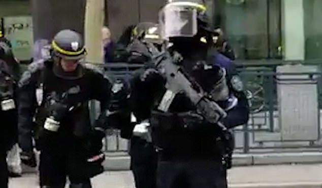 Click to enlarge police yellow vest semi-automatic