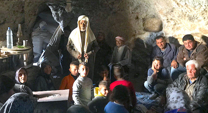 Kurds hide caves