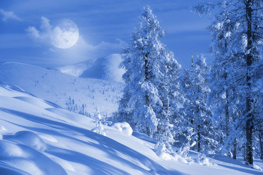 Click to enlarge Moon snow