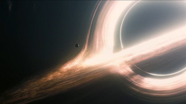 Click to enlarge black hole Gargantua