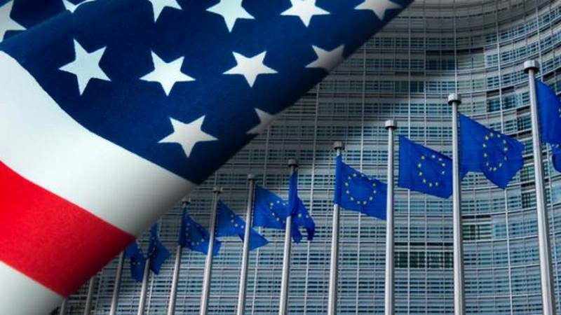 US EU flags
