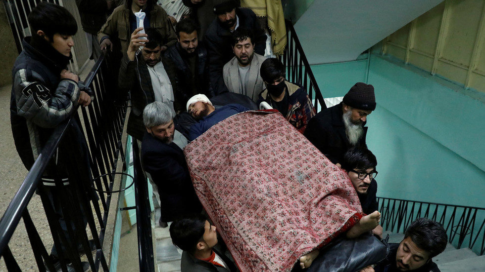 Afghan injured man