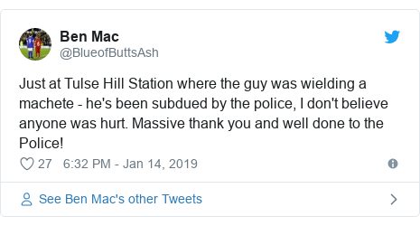 Click to enlarge Tulse Hill Station attack
