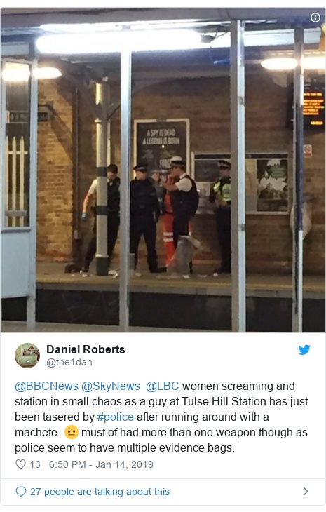 Click to enlarge Tulse Hill Station attack