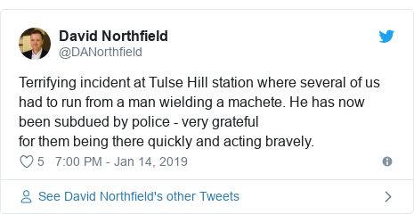 Click to enlarge Tulse Hill Station attack