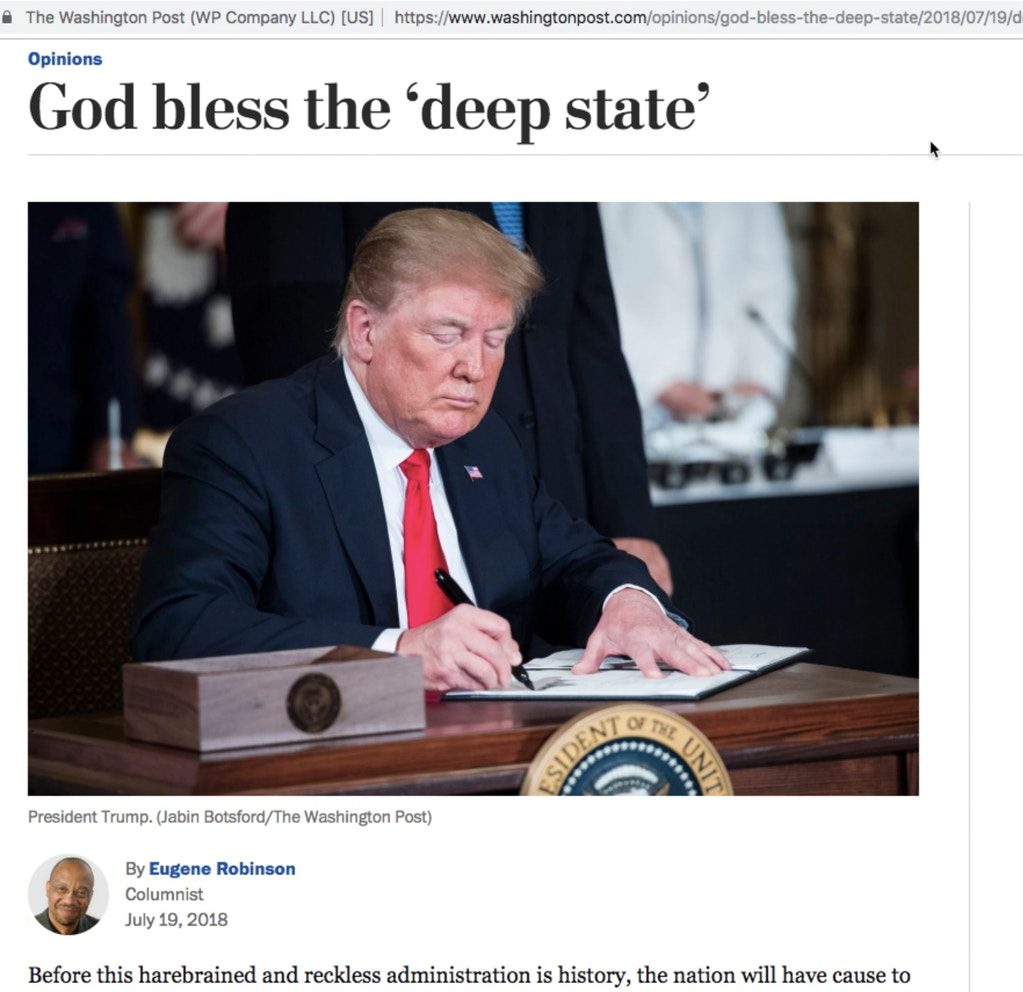 WaPo Trump Deep State