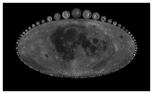 Impact Craters on the Moon