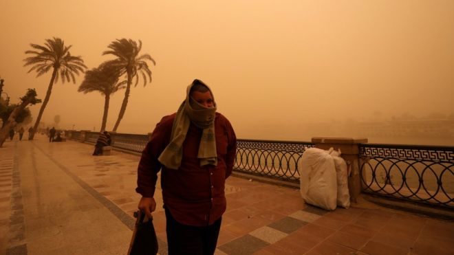 Click to enlarge Egypt sandstorm