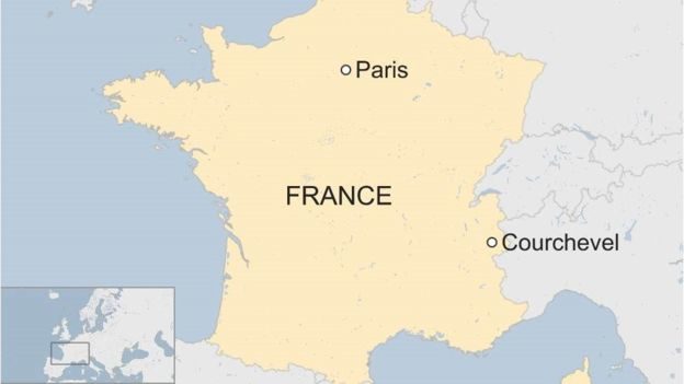 France Courchevel map