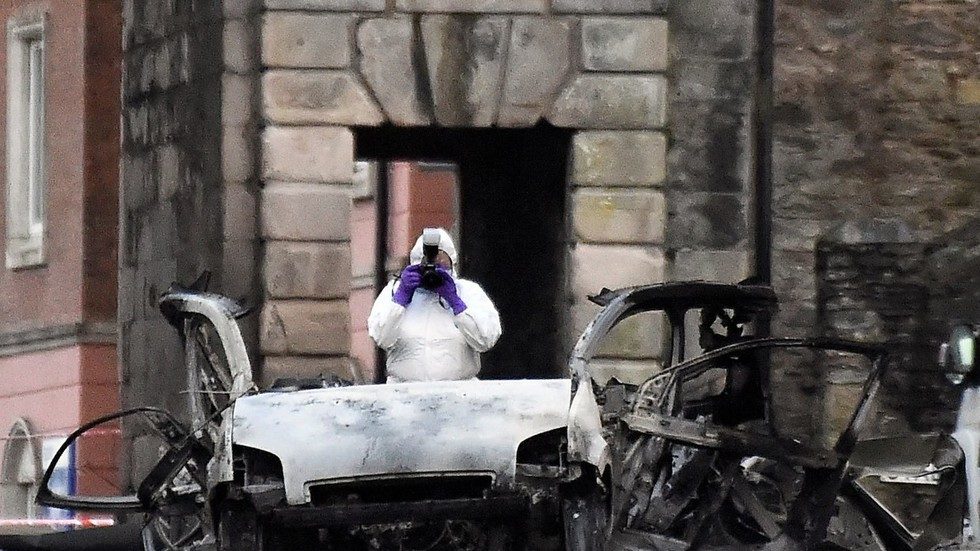 car bomb scene