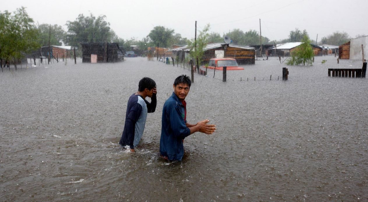 Click to enlarge The flooded region, which extends into Paraguay, Uruguay and Brazi