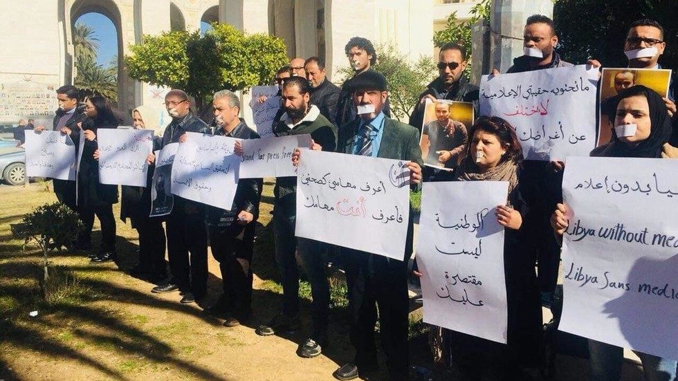 journalist rally libya